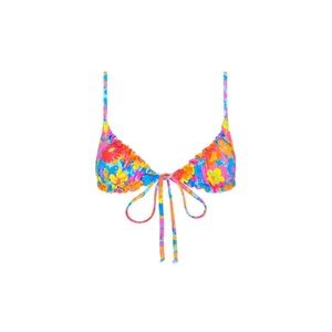 Kulani Kinis Sapphire Sun Floral Ruched Bralette Bikini Top 🌺